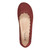 Earth Bria Cushioned Arch Support Slip-On Women's Ballet Flat - Dark Red Leather - 5