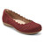 Earth Bria Cushioned Arch Support Slip-On Women's Ballet Flat - Dark Red Leather - 2
