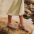 Earth Bronnie Casual Slip-On Perforated Cushioned Arch Support Women's Slip-On - Medium Natural Leather - 3
