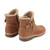 Earth Hutton Water Repellent Insulated Comfort Bootie Cushioned Support Women's Bootie - Medium Natural Suede - 3