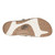 Earth Sassoni Strappy Cushioned Arch-Support Slip-On Women's Flat Sandal - Ivory - 6