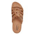 Earth Sassoni Strappy Cushioned Arch-Support Slip-On Women's Flat Sandal - Medium Natural - 5