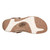 Earth Sterling Arch-Support Cushioned Strappy Women's Flat Sandal - Medium Natural Leather - 6
