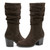 earth Vine Block Heel Almond Toe Casual Boot - Women's Cushioned Boot - Dark Brown - 7