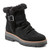 Earth Yara Waterproof Suede Lug-Sole Cushioned Support Women's Ankle Boot - Black Suede - 2