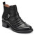Earth Zane Suede Ruched Booties Cushioned Support Women's Booties - All Black - 1
