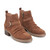 Earth Zane Suede Ruched Booties Cushioned Support Women's Booties - Brown Suede - 2