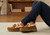 Orthofeet Capri Cushioned Support Women's Slippers - Camel - Lifestyle View - 8