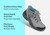 Orthofeet Carmel Hands-Free Waterproof Supportive Slip-On Women's Boots - Gray - Comfort Benefits - 2