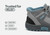 Orthofeet Carmel Hands-Free Waterproof Supportive Slip-On Women's Boots - Gray - Feature Detail - 3