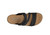 Orthofeet Carrie Adjustable Cork Heel-Strap Women's Sandals - Black - Bird's Eye View - 6
