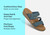 Orthofeet Carrie Adjustable Cork Heel-Strap Women's Sandals - Blue - Comfort Benefits - 3