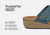 Orthofeet Carrie Adjustable Cork Heel-Strap Women's Sandals - Blue - Feature Detail - 4