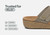 Orthofeet Carrie Adjustable Cork Heel-Strap Women's Sandals - Mocha - Feature Detail - 4