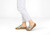 Orthofeet Carrie Adjustable Cork Heel-Strap Women's Sandals - Platinum - Lifestyle View - 2