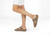 Orthofeet Carrie Adjustable Cork Heel-Strap Women's Sandals - Mocha - Lifestyle View - 2