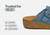 Orthofeet Casey Cushioned Support Women's Casual Clog - Powder Blue - Feature Detail - 4