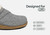 Orthofeet Clara Women's Slippers - Gray - Feature Detail - 5