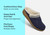 Orthofeet Clara Women's Slippers - Navy - Comfort Benefits - 3