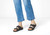 Orthofeet Cruz Supportive Adjustable Wedge Women's Sandals - Black - Lifestyle View - 2 Black