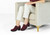 Orthofeet Eva Supportive Arch Comfort Women's Dress - Merlot - Lifestyle View - 2 Brown