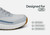 Orthofeet Fairway Hands-Free Golf Supportive Slip-On Men's Sneakers - Blue/white/gray - Feature Detail - 4