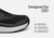 Orthofeet Fairway Hands-Free Golf Supportive Slip-On Men's Sneakers - Black/gray - Feature Detail - 5