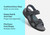 Orthofeet Gemini Adjustable Heel Strap - Black - Comfort Benefits - 3