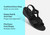 Orthofeet Hope Supportive Orthotic Wedge Women's Sandals - Black - Comfort Benefits - 3
