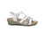 Orthofeet Hope Supportive Orthotic Wedge Women's Sandals - White - Product View - 1