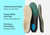 Orthofeet Slipper Insoles Arch Support - One Color - Sole View - 2