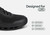 Orthofeet Journey Hands-Free Supportive Slip-On Men's Sneakers - Black/black - Feature Detail - 4