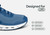Orthofeet Journey Hands-Free Supportive Slip-On Men's Sneakers - Blue - Feature Detail - 4