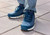 Orthofeet Journey Hands-Free Supportive Slip-On Men's Sneakers - Blue - Lifestyle View - 7