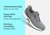 Orthofeet Kita Hands-Free Supportive Women's Sneaker - Gray Glitter - Comfort Benefits - 2