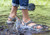 Orthofeet Lake Heel Strap Women's Sandal - Gray - Lifestyle View - 9