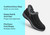 Orthofeet Lorin Wool Supportive Hands-Free Slipper-Shoe - Black - Comfort Benefits - 2