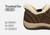 Orthofeet Lorin Wool Supportive Hands-Free Slipper-Shoe - Brown - Feature Detail - 4