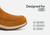 Orthofeet Lorin Wool Supportive Hands-Free Slipper-Shoe - Camel - Feature Detail - 3