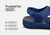 Orthofeet Maui Heel Strap Stretch Comfort Support Women's Sandal - Navy - Feature Detail - 4
