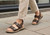 Orthofeet Minerva Hands-Free Supportive Women's Sandals - Brown - Lifestyle View - 7