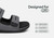 Orthofeet Neptune Hands-Free Support Men's Sandals - Gray - Feature Detail - 4
