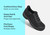 Orthofeet Onyx Hands-Free Work Shoes - Black - Comfort Benefits - 2