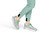 Orthofeet Relay Stretch Support - Gray/silver/mint - Lifestyle View - 2