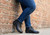 Orthofeet Rosel Hands-Free Slip-On Supportive Women's Boots - Black - Lifestyle View - 7 Black