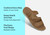 Orthofeet Sahara Weave Women's Sandals - Natural - Comfort Benefits - 3