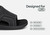 Orthofeet Sarasota Arch-Support Men's Sandals - Black - Feature Detail - 5