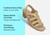 Orthofeet Tessa Supportive Heel Strap Women's Sandals - Taupe - Comfort Benefits - 3