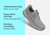 Orthofeet Tilos Hands-Free Support Stretch Men's Sneakers - Gray/gray - Comfort Benefits - 2