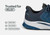 Orthofeet Tilos Hands-Free Support Stretch Men's Sneakers - Blue - Feature Detail - 3